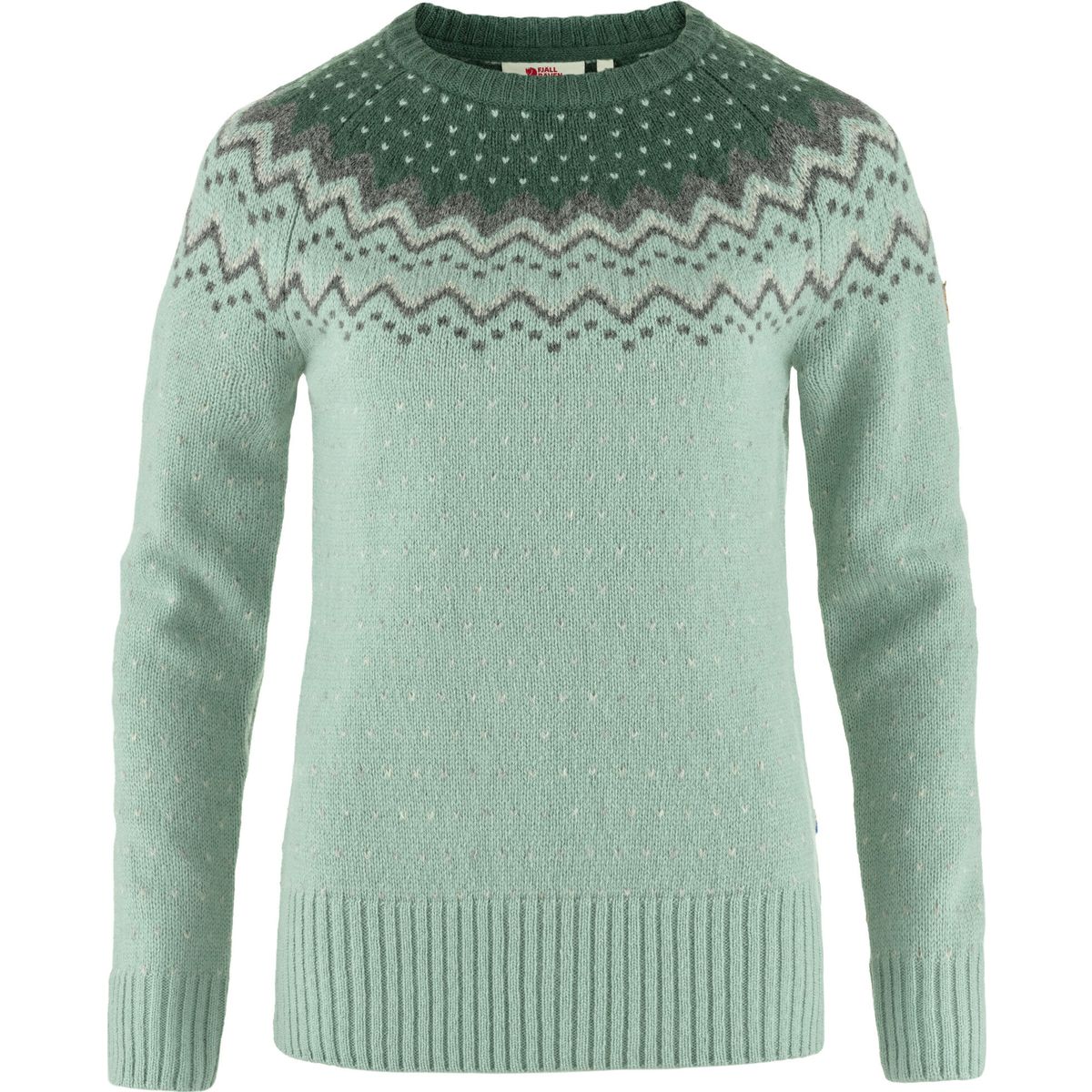 Fjällräven övik Knit Sweater W misty green-deep patina (674-679) S F89941-674-679-S