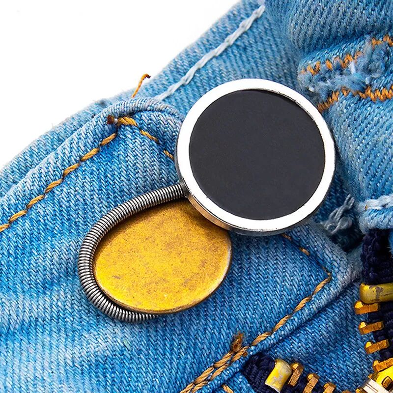 INF Paquet de 12 rallonges de taille pour jeans - Rallonge de bouton sans couture