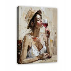 BILDER auf Leinwand Frau Abstrakt Modern 100x70