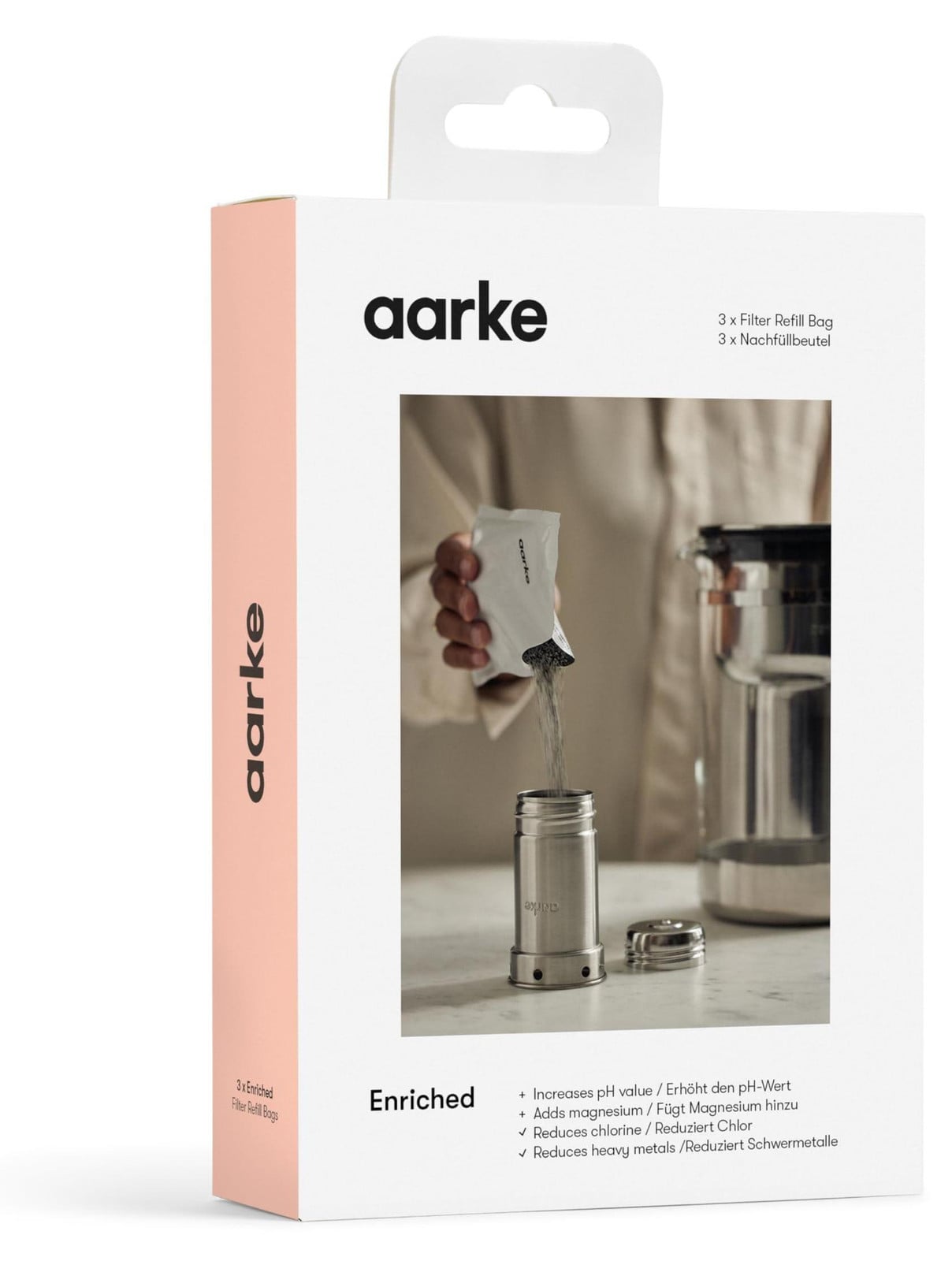 Aarke Filter-navulverpakking met verrijkt reservegranulaat voor de Aarke Purifier