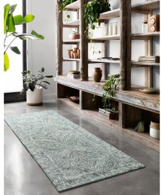 Alexander Home Aspen Denim Wool Hand-tufted Contemporary Area Rug