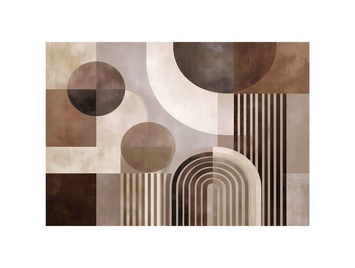 FOTOTAPETE Art Deco Abstrakt Braun 200x140 cm