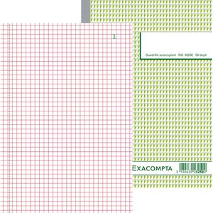 Exacompta Durchschreibebuch 3250E, A5, selbstdurchschreibend, 2 x 50 Blatt