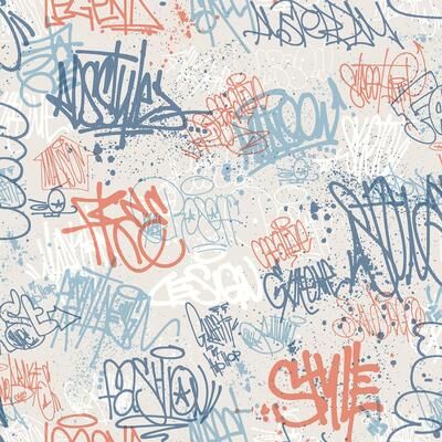"Veer Decor Graffiti Wallpaper - Roll 20.86""x33ft"
