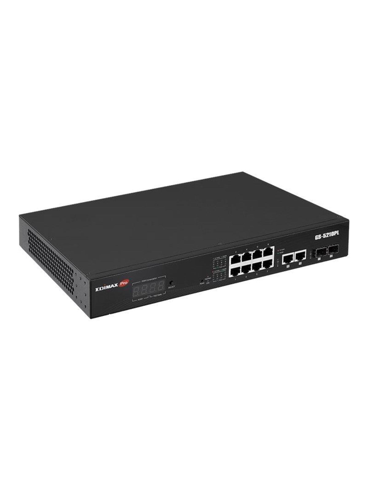 Edimax 12 Port Gigabit PoE Switch 2 RJ45/2 SFP com