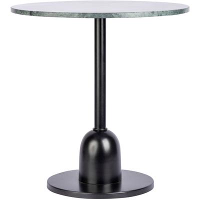 Beistelltisch KAYOOM "Gordon 125, einzigartiges Design durch Herstellung in Handarbeit", grün (grün, schwarz, grün), B:46cm H:48cm T:46cm, 100% Eisen, Marmor, Tische, Beistelltisch, Industrial Style, Tischplatte aus Marmor, runde Form