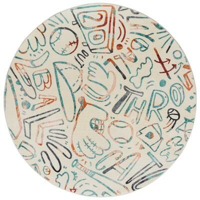 Katie Merz SPORTSGLYPHS Baseball Area Rug