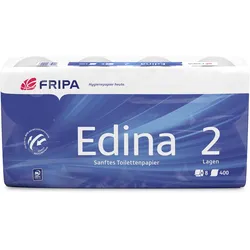 Fripa - Toilettenpapier Edina, 2-lagig (6 Pack à 8 x 400 Bl.)