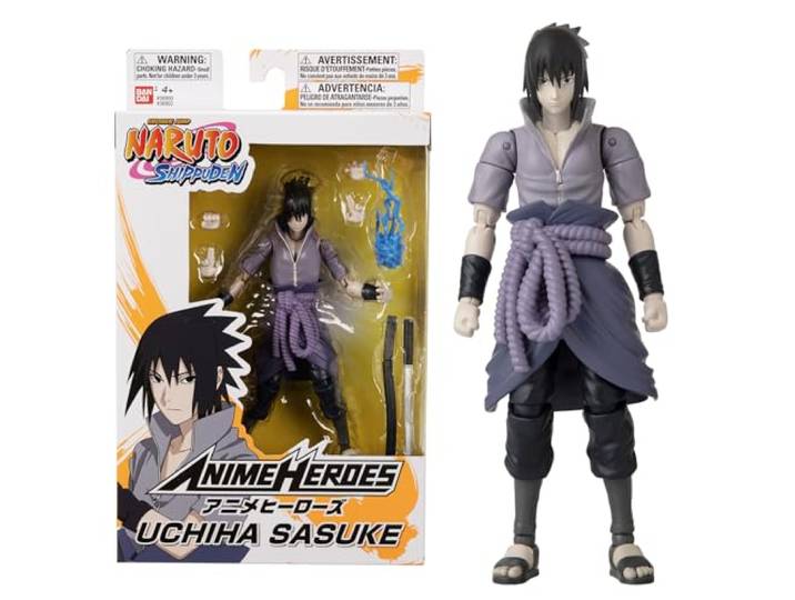 Bandai - Anime Heroes - Naruto Shippuden - Actiefiguur Sasuke Anime heroes 17 cm - Sasuke Uchiwa - 36902