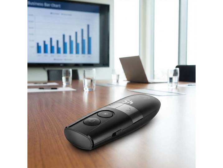 4-Tasten Präsentationsfernbedienung, schwarz, batteriebetrieben