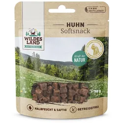 Wildes Land Huhn Sparpaket 8 x 70g Hund SOFT-Snack