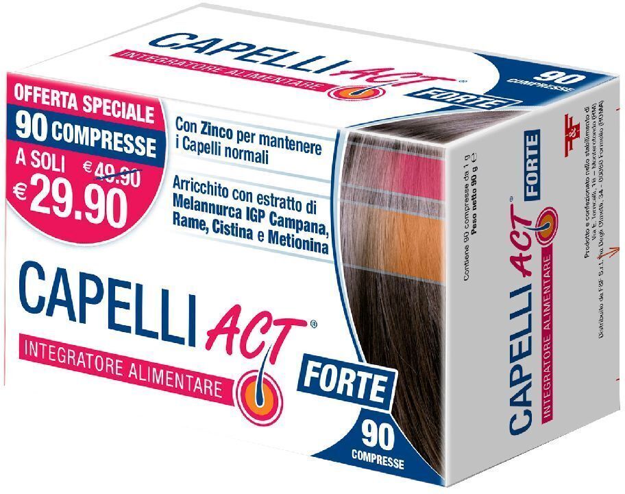 F&F Srl Capelli Act Forte, 90 Compresse