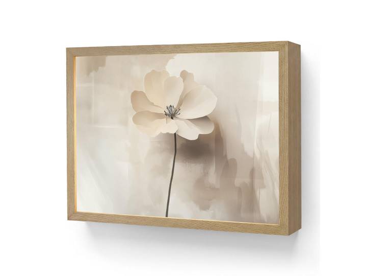 OnlyWow Wandleuchte MIT Akku Blume - Beige - Farbe - Schatten 40x30 cm, Rechteckig, LED integrated, 40x30x8 cm, Lampen & Leuchten, Innenbeleuchtung, Wandleuchten