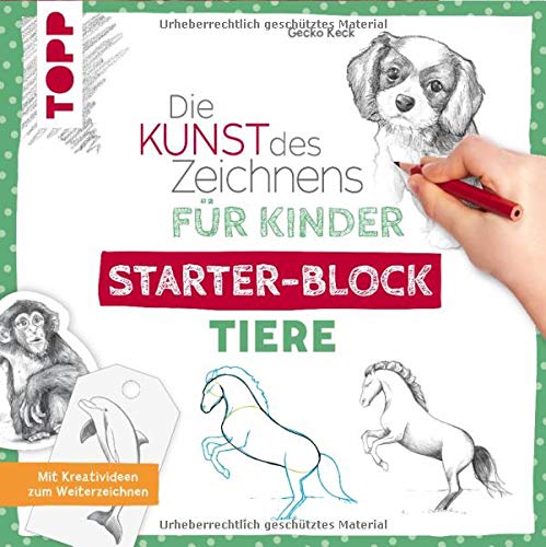 Gecko Keck - Die Kunst des Zeichnens für Kinder Starter-Block - Tiere: Mit Kreativideen zum Weiterzeichnen - Preis vom 16.10.2026 11:41:07 h