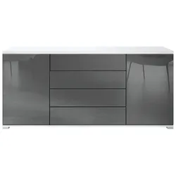 SIDEBOARD Faro Grau Hochglanz