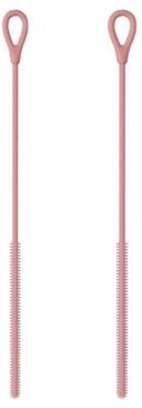BlastClean FlexClean Silicone Straw Brush Set Extra Long Bendable Straw Cleaning Brush For Bottles & Tubes pink