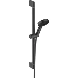 hansgrohe, Duschbrause, Pulsify Select Brauseset 105 3jet Relaxation (mattschwarz) (3 Strahlarten, 11.40 l/min)