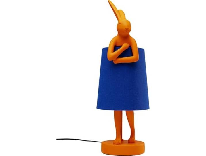 Lampe Animal lapin 50cm orange et bleue Kare Design
