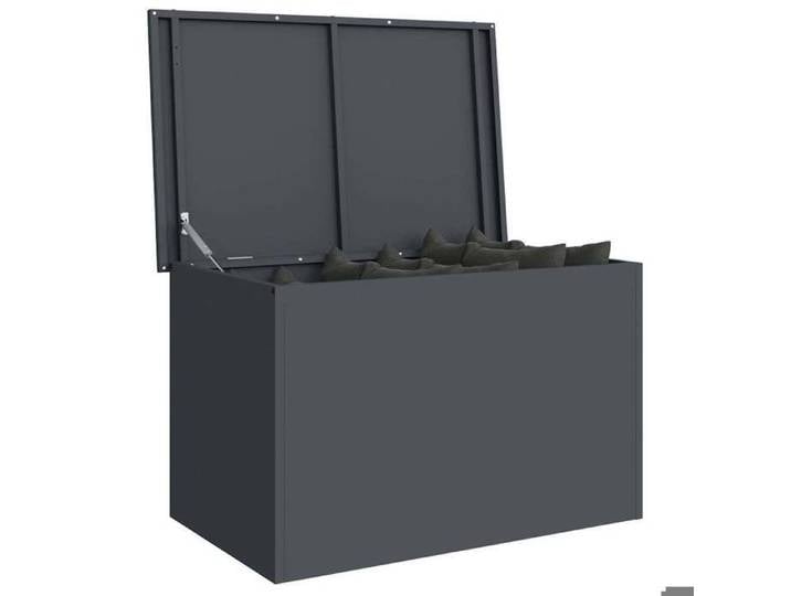 PROMOTION Boîte de Rangement Extérieure Anthracite 80x50 5x50 cm 717665