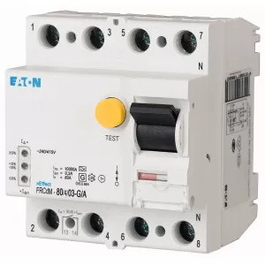 Eaton digitale aardlekschakelaar, 80A, 4-polig, 300mA, type G/A 168635