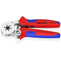KNIPEX Selbsteinstellende Crimpzange für Aderendhülsen Hexagonal-Crimp - 975514