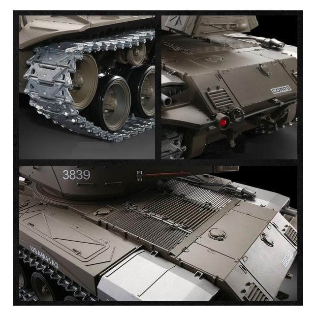 Es-toys RC Panzer M41 A3 "WALKER BULLDOG" Heng Long 1:16 Mit R&S, Metallgetriebe Und Metallketten... (RTR Ready-to-Run) (ET4807)