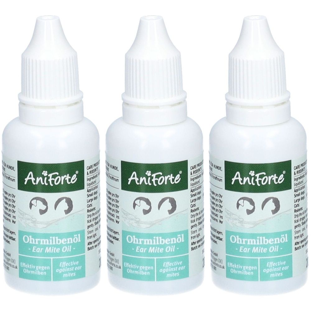 AniForte Ohrmilbenöl x3 3x20 ml Ohrentropfen
