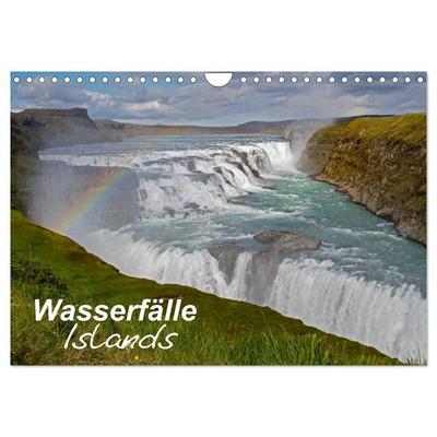 Wasserfälle Islands (Wandkalender 2026 DIN A4 quer), CALVENDO Monatskalender