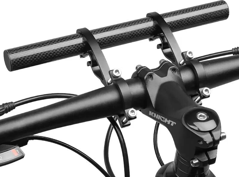 INF Fahrradlenkerverlängerung, Multifunktionale Aluminiumlegierungshalterung Schwarz