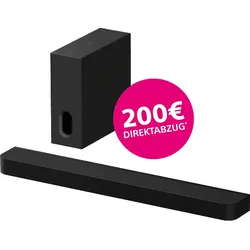 SONY BRAVIA Theatre Bar 7 + Sub HT-A7100B, Soundbar mit Subwoofer, Schwarz