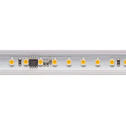 SIGOR LED Streifen Hochvolt, IP65, 230V, 120 LED/m, 8W/m, 10m steckerfertig / B 1.5cm, 2700K 520lm/m 120°, CRI 90, nicht dimmbar SIG-5966301