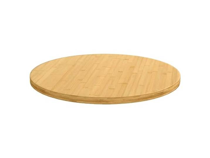 GKHPYURE Tischplatte Ø 80 x 2,5 cm aus Bambus Lackierte Oberfläche, leicht zu reinigende Oberfläche, Verwendung als Beistelltisch oder Konsole, Möbelunterlage