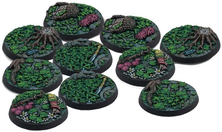 Corvus Belli Warcrow - 30mm Sÿenann Scenery Bases, Alpha Series