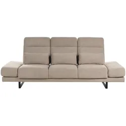 3-SITZER-SOFA Stoff Taupe Ikast