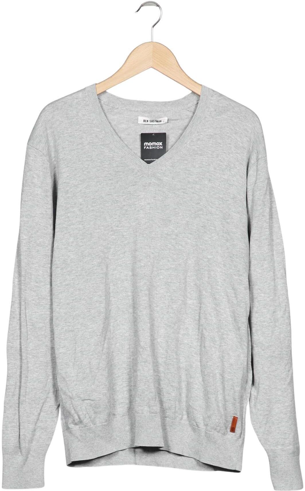 Ben Sherman Herren Pullover, Grau, Gr. XL, Baumwolle - Second Hand