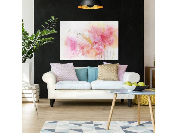 Impression sur toile Aquarelle II Matériau : Matière plastique Motif : Avec motif Motif : Fleurs Type de matière synthétique : Polyéthylène
