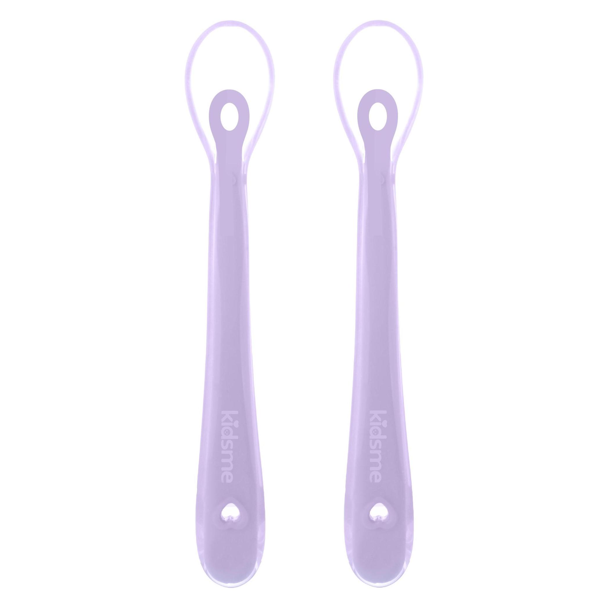 Kidsme Silicone spoon - Lavendel 2-pack (KIDS140308LA) (KIDS140308LA)