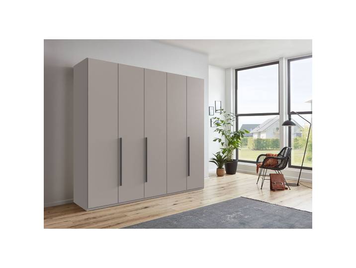 Kleiderschrank Annie Saharagrau/Grafit Holzwerkstoff B 225 cm