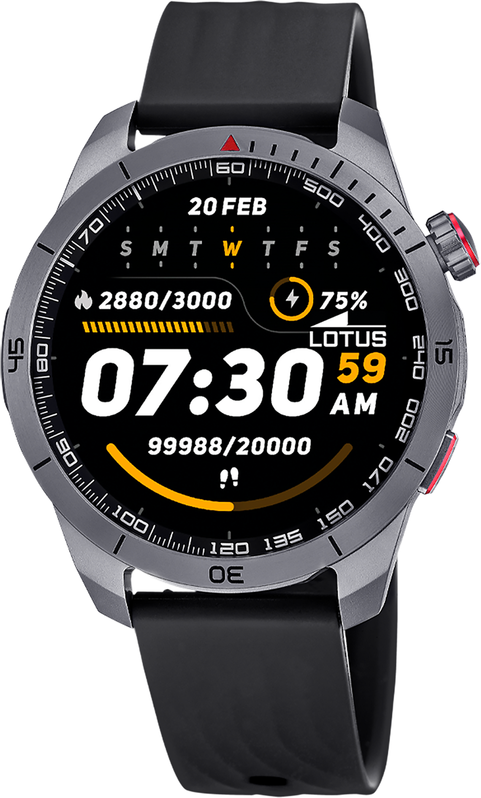 Smartwatch LOTUS "Smartwatch", schwarz, schwarz, Smartwatches, Herren, Smartwatch, Armbanduhr,Herrenuhr,Bluetooth,Steuerung der Smartphone-Kamera,Wecker