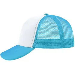 Mesh Basecap "MB070" 5-Panel-Polyester - white/pacific