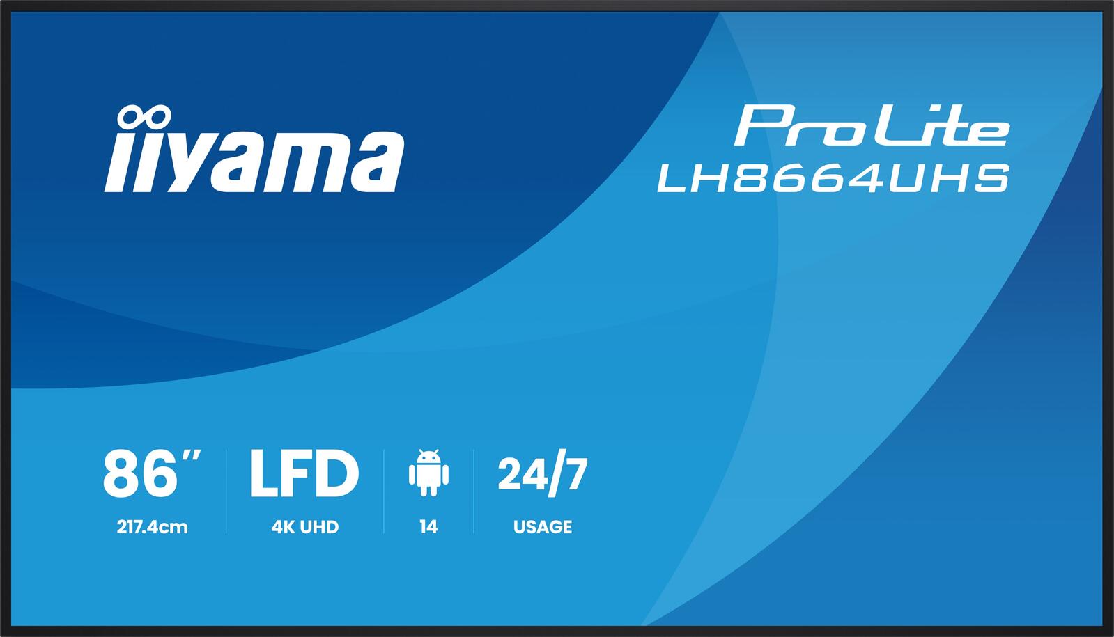 iiyama LH8664UHS-B3AG Digital Signage Display 2,17 m (85,6 Zoll)