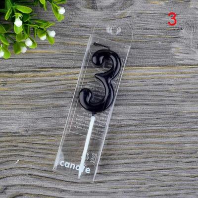 Useful Little Things Modern Black Number Cake Candles Sleek 0 To 9 Digits For Birthday Parties & Milestone Celebrations 3