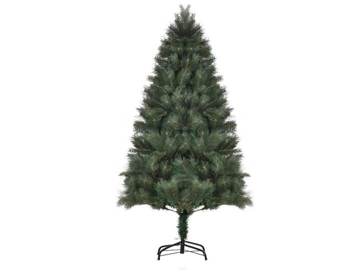Homcom 180 cm Weihnachtsbaum Künstlich Christbaum Dichte Zweige für Weihnachtsfest, Grün, Kunststoff, 180 cm, Dekoration, Weihnachtsdekoration, Christbaum & Zubehör