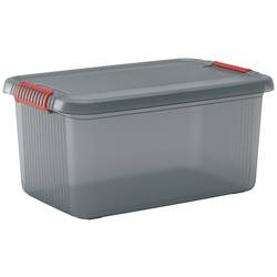 KIS 237047 Aufbewahrungsbox K Latch stapelbar (L x B x H) 590 x 590 x 280 mm Rauchgrau, Transluzent 1 St.
