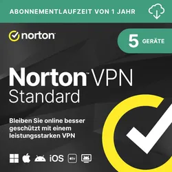 Norton VPN Standard 1 Nutzer /5 Geräte/1 Jahr ESD  DE