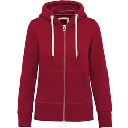 Kariban Damen Vintage Kapuzen Sweatjacke KV2307