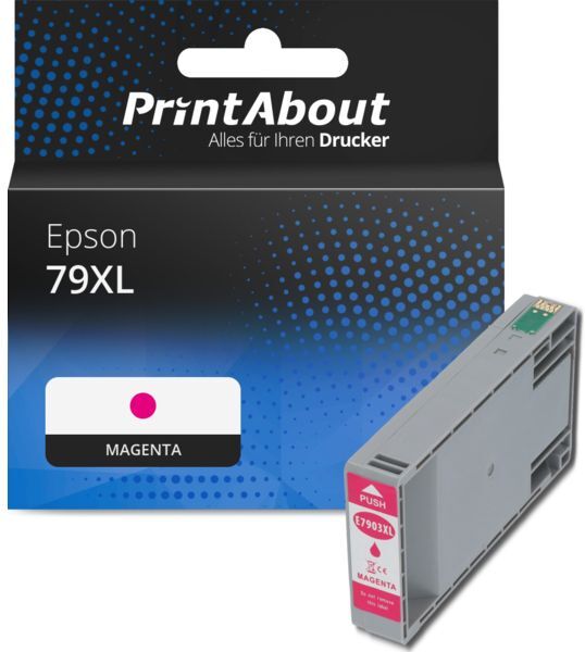 PrintAbout Druckerpatrone kompatibel mit Epson 79XL (T79034010) - Magenta - Hohe Kapazität