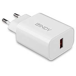 LINDY 18W USB Typ A Charger USB Ladegerät 18 W 1x USB-A Weiß Innenbereich 73412