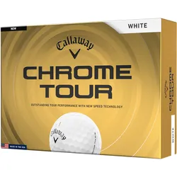 Callaway Golfbälle Chrome Tour 2026 - 12er Pack, weiss