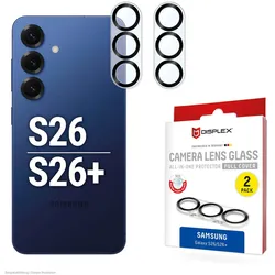 DISPLEX Kamera-Schutzglas Samsung S26/S26+ Full Cover, 2 Stück